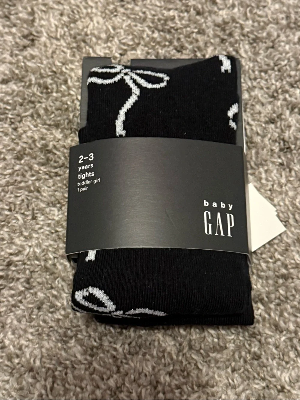 Black Bow Tights